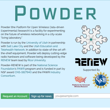 Powder REU Projects